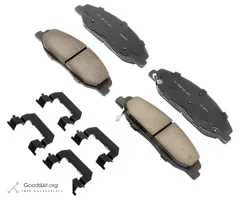 Cadillac CTS ACDelco Gold Ceramic Front Disc Brake Pad Kit with Clips